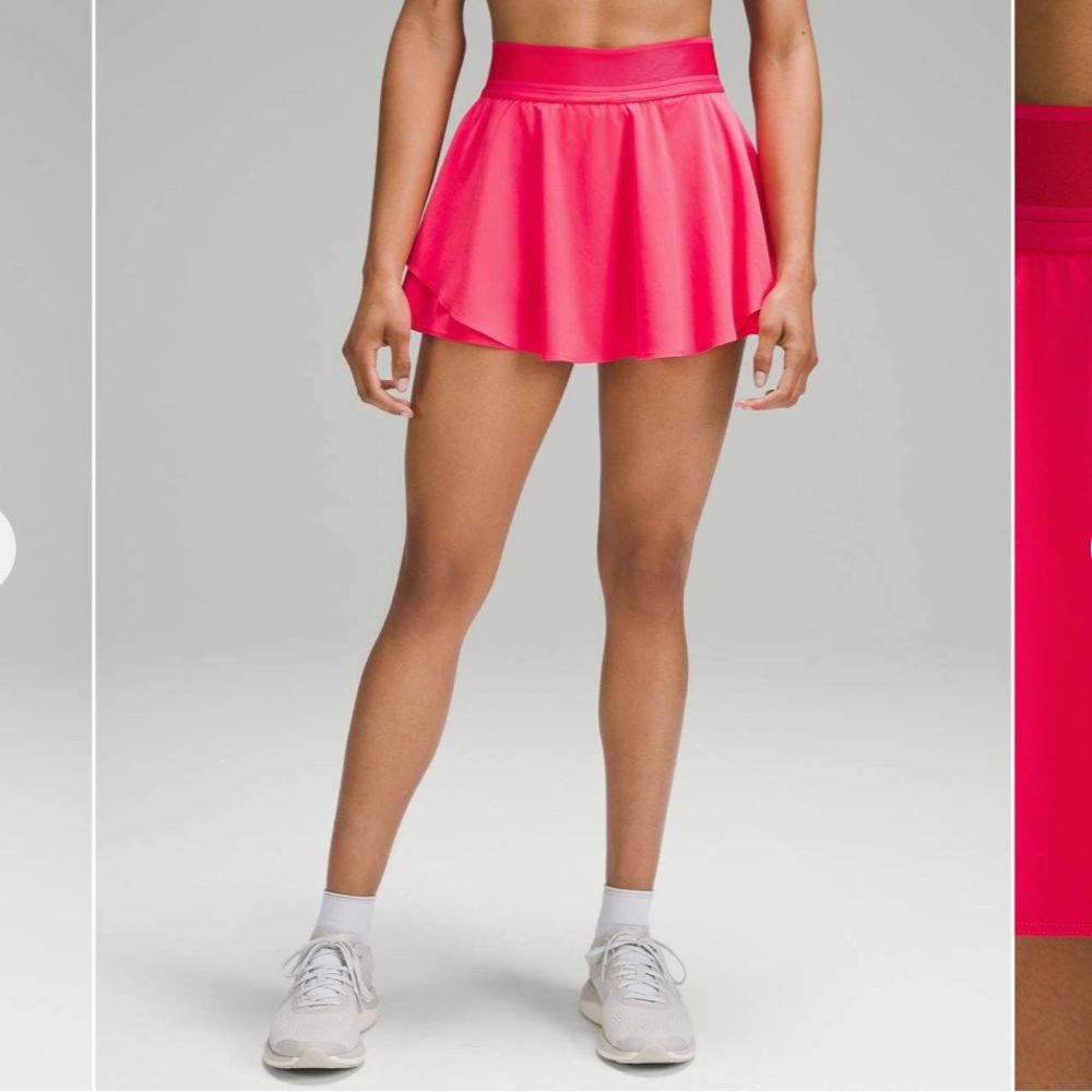 Lululemon Court Rival High Rise Skirt Built In Shorts In Lip Gloss Size 2 - Picture 2 of 11